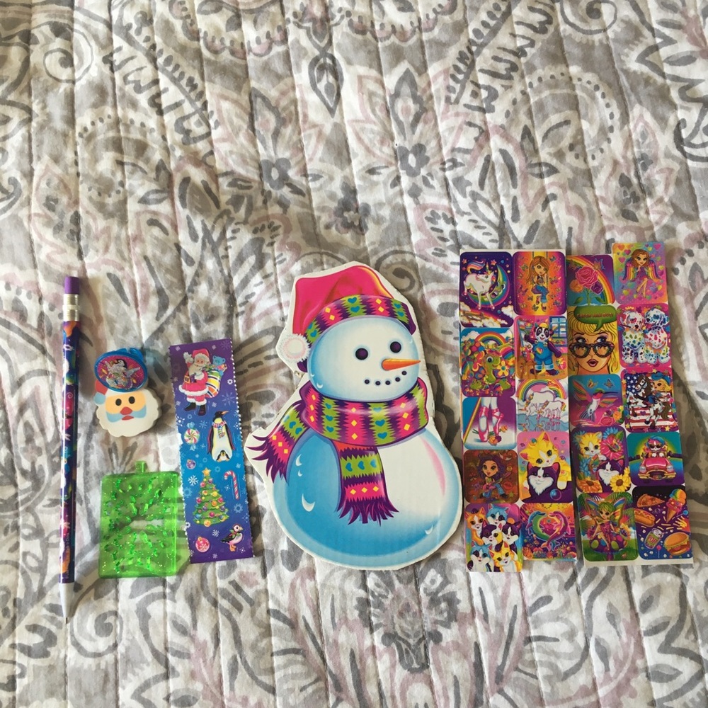 Lisa Frank Snowman stocking stuffer
